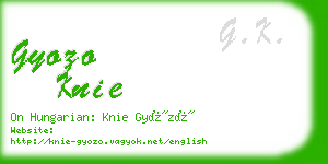 gyozo knie business card